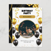 Einladungen zum Geburtstag (Vorne/Hinten)