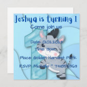 Einladungen zum Geburtstag (Vorne/Hinten)