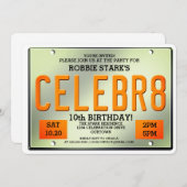 Einladungen zum Geburtstag (Vorne/Hinten)