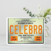 Einladungen zum Geburtstag (Stehend Vorderseite)