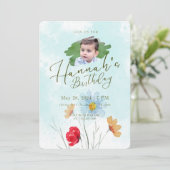 Einladungen zum Geburtstag (Stehend Vorderseite)