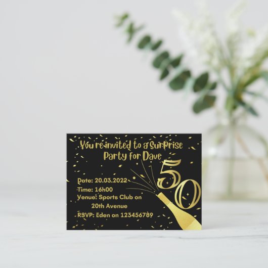 Einladungen zum Geburtstag (Stehend Vorderseite)