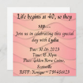 Einladungen zum Geburtstag (Vorne/Hinten)