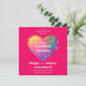 Einladungen zum Geburtstag (Stehend Vorderseite)