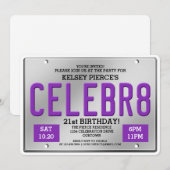 Einladungen zum Geburtstag (Vorne/Hinten)