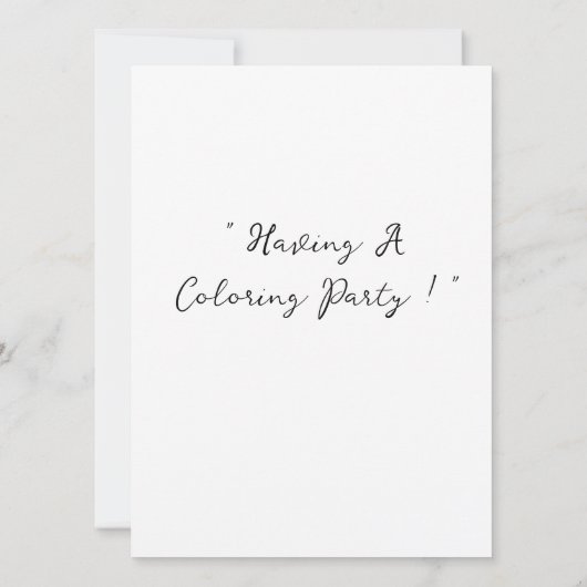 Einladungen zum Geburtstag (Rückseite)