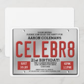 Einladungen zum Geburtstag (Vorne/Hinten)