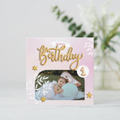 Einladungen zum Geburtstag (Stehend Vorderseite)