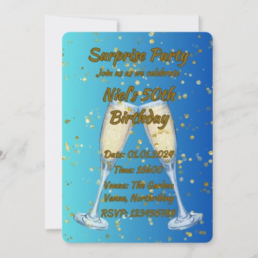 Einladungen zum Geburtstag (Vorderseite)