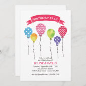 Einladungen zum Geburtstag (Vorne/Hinten)