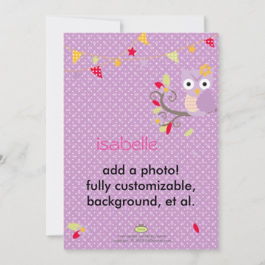 Einladungen zum Geburtstag (Rückseite)