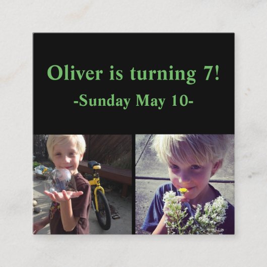 Einladungen zum Geburtstag auf dem Platz (Packung (Vorderseite)