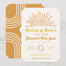 Einladungen zum Geburtstag | Boho Twin Einladung