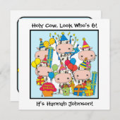 Einladungen zum Geburtstag der Heiligen Kuh (Vorne/Hinten)