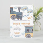 Einladungen zum Geburtstag der Züge (Stehend Vorderseite)