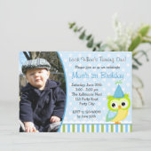 Einladungen zum Geburtstag mit Foto für Jungen (Stehend Vorderseite)