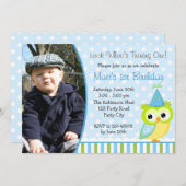 Einladungen zum Geburtstag mit Foto für Jungen (Vorne/Hinten)