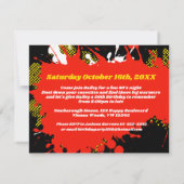 Einladungen zum Geburtstag oder Event-Retro des 80 (Rückseite)