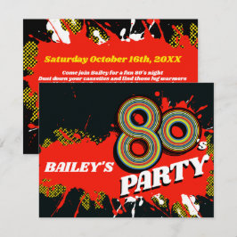 Einladungen zum Geburtstag oder Event-Retro des 80