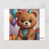 Einladungen zum Geburtstag Party mal Postkarten (Rückseite)