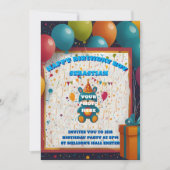 Einladungen zum Geburtstag Party und Anschrift (Vorderseite)