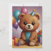 Einladungen zum Geburtstag Party und Anschrift (Rückseite)