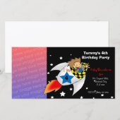 Einladungen zum Geburtstag (Raketenboy) (Vorne/Hinten)