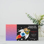 Einladungen zum Geburtstag (Raketenboy) (Stehend Vorderseite)