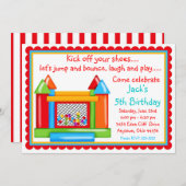 Einladungen zum Geburtstag von Bounce House - Prim (Vorne/Hinten)