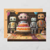 Einladungen zum Geburtstag von Jungen #4 (Vorne/Hinten)