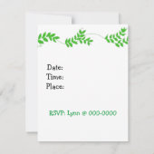 Einladungen zum Geburtstag von kleinen Affen (Rückseite)