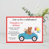 Einladungen zum Geburtstag von Niedlich Spielzeug  (Stehend Vorderseite)