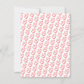 Einladungen zum Geburtstag von Pferden Korallenrot (Rückseite)