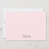 Einladungen zum Geburtstag von Vögeln (Rosa 1. Geb (Rückseite)