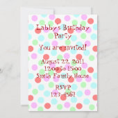 Einladungen zum Geburtstag von Welpen (Rückseite)