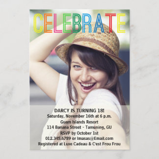 Einladungen zum Geburtstagsparty-Foto