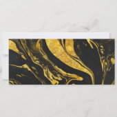 Einladungen zum goldenen Party (Rückseite)