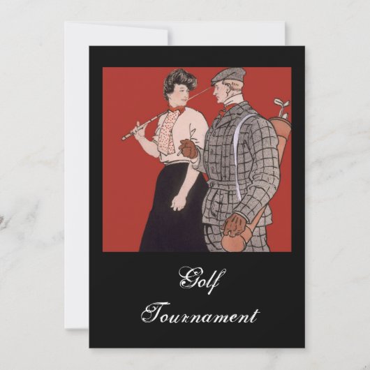Einladungen zum Golfturnier (Vorderseite)