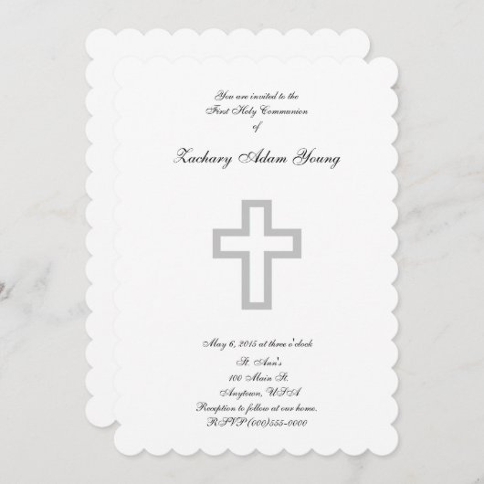 Einladungen zum "grauen Kreuz" (Vorne/Hinten)