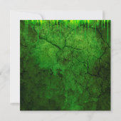 Einladungen zum Green Slime Fun Halloween-Party (Rückseite)