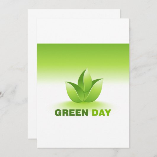 Einladungen zum Grünen Tag (Vorne/Hinten)