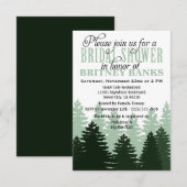 Einladungen zum grünen verzauberten Waldbrauendusc (Vorne/Hinten)