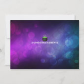 Einladungen zum Halloween-Party (Rückseite)