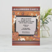 Einladungen zum Halloween-Party (Stehend Vorderseite)