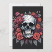 Einladungen zum Halloween-Party Floral Macabre Sku (Rückseite)