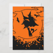 Einladungen zum Halloween-Party mit geschnitzten K (Rückseite)