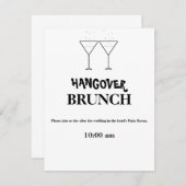 Einladungen zum "Hangover Brunch" (Vorne/Hinten)
