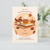 Einladungen zum Herbst-Book-Club (Stehend Vorderseite)