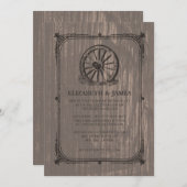 Einladungen zum Hochzeitsfahrrad (Vorne/Hinten)