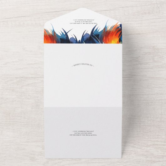 Einladungen zum Hochzeitsfeiern mit RSVP Card-Roos (Außenbereich)